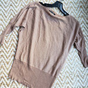Forever 21 Gold Sparkle Beige Top Shirt MEDIUM